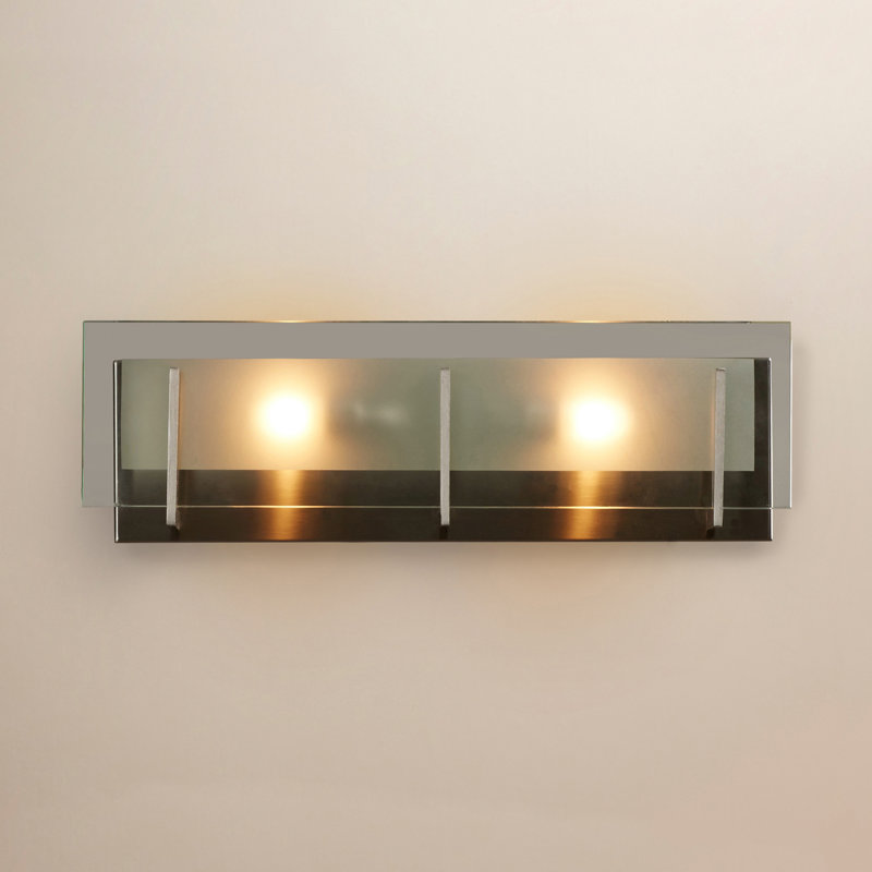 Latitude 2-Light Dimmable Vanity Light, Brushed Nickel, 60W G-9