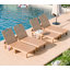 Chaises longues surdimensionnées en résine de 74 po avec dossier réglable à 5 niveaux et porte-gobelet pour piscine, patio, plage, cour (2 pièces)-1656848393-1664334225