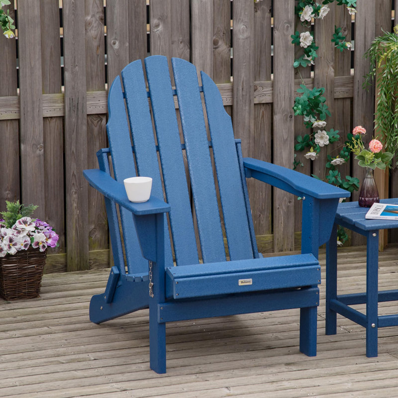 Chaise Adirondack pliante, Bleu