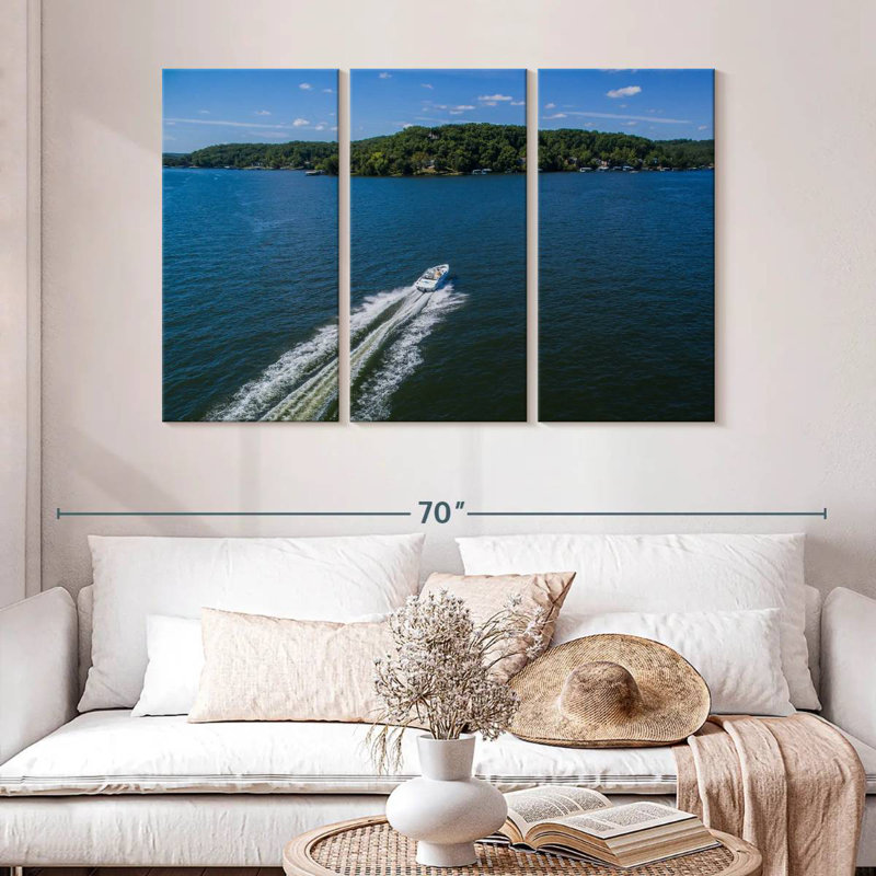 Alvord Ozarks Lake Boat Ride, 32" H x 50" W