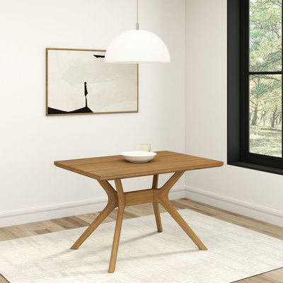 Muhsina Cross Leg Rectangular Dining Table (48in / 1220mm)