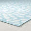 Tapis d'intérieur / extérieur à motif floral turquoise / blanc Hinz-1010737648