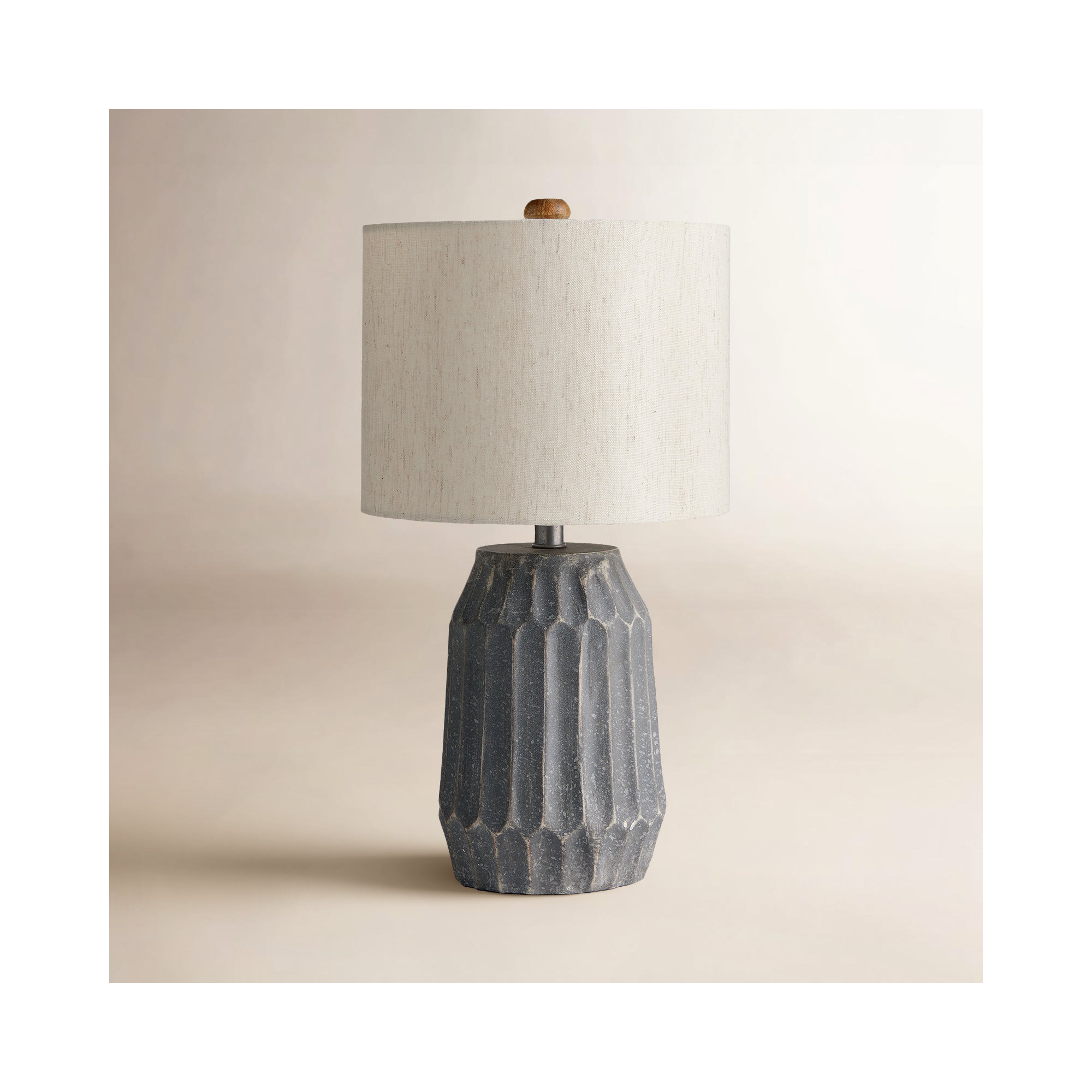 Abita 17.5" Desk Table Lamp, Gray