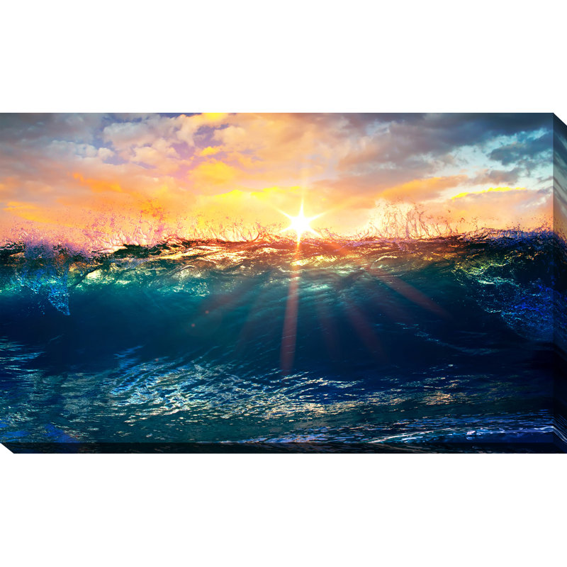 Toile de toile enveloppée, impression sur toile, H 24 po x l 40 po x P 1 po