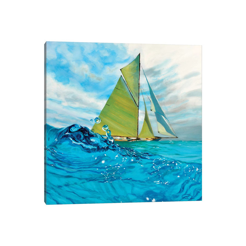 «Mermaids Perspective» par antoine renault - reproduction d'art, Toile tendue, H 12 po x l 12 po x P 0,75 po