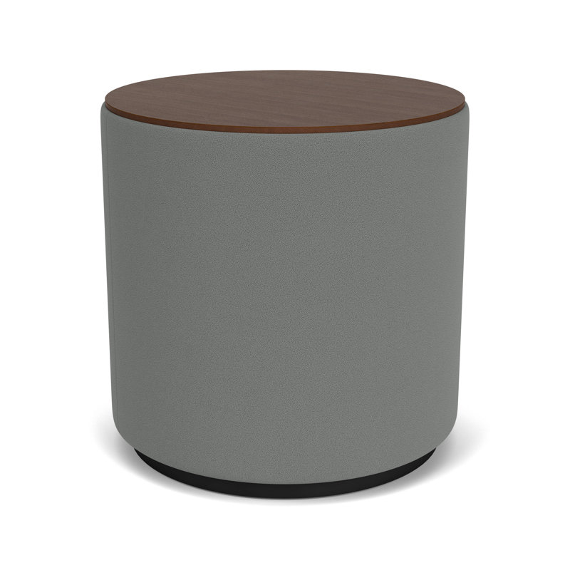 Table de réception avec plateau en stratifié Darsey, Noir; astéroïde portes ouvertes, Noyer Riftwood, 20"