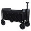 Chariot de camping pliable tout-en-un convertible: siège de banc, compartiment de rangement et attache pour chien incluse, noir / gris-582468800