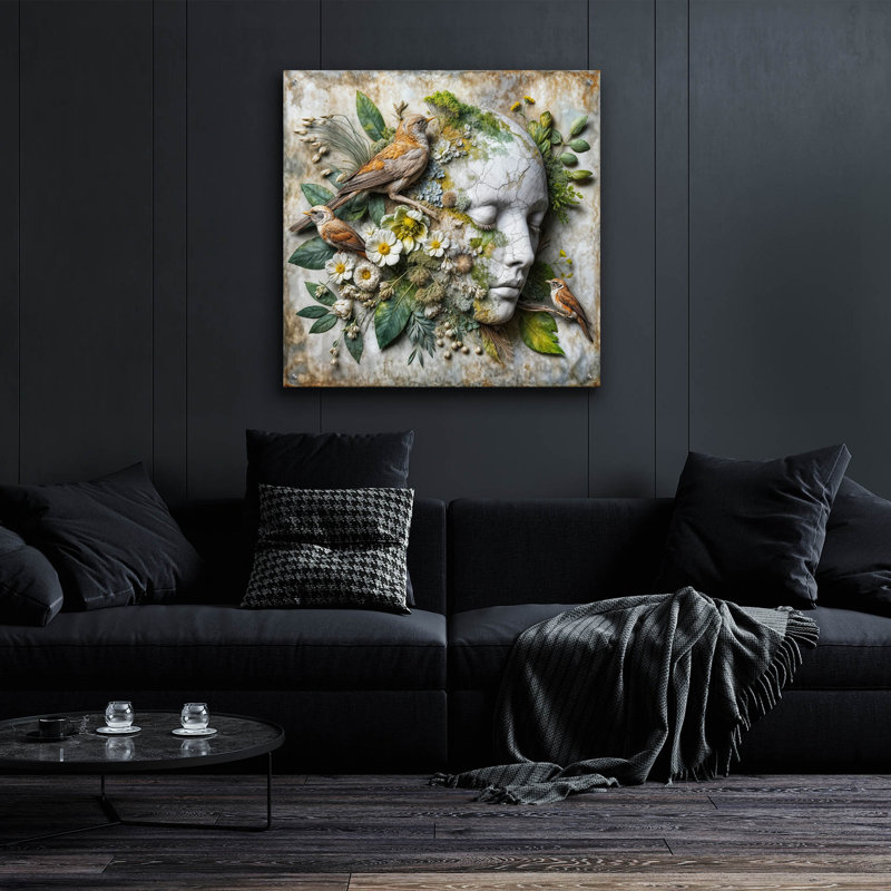 Art mural en verre acrylique, H 36 po x l 36 po x P 0,2 po