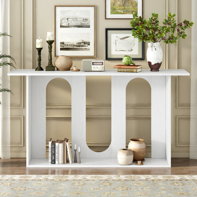 Console moderne avec placage en frêne