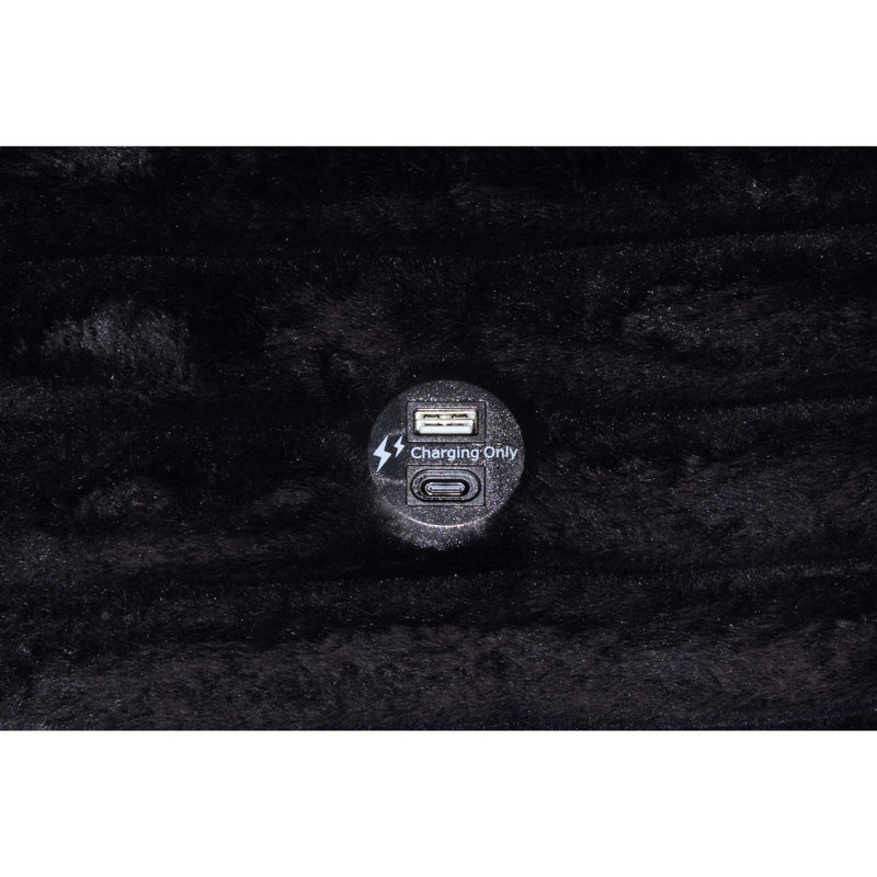 Style transitionnel, velours côtelé noir, chaise, porte-gobelet, fourrure moderne de style maison de campagne, style décontracté