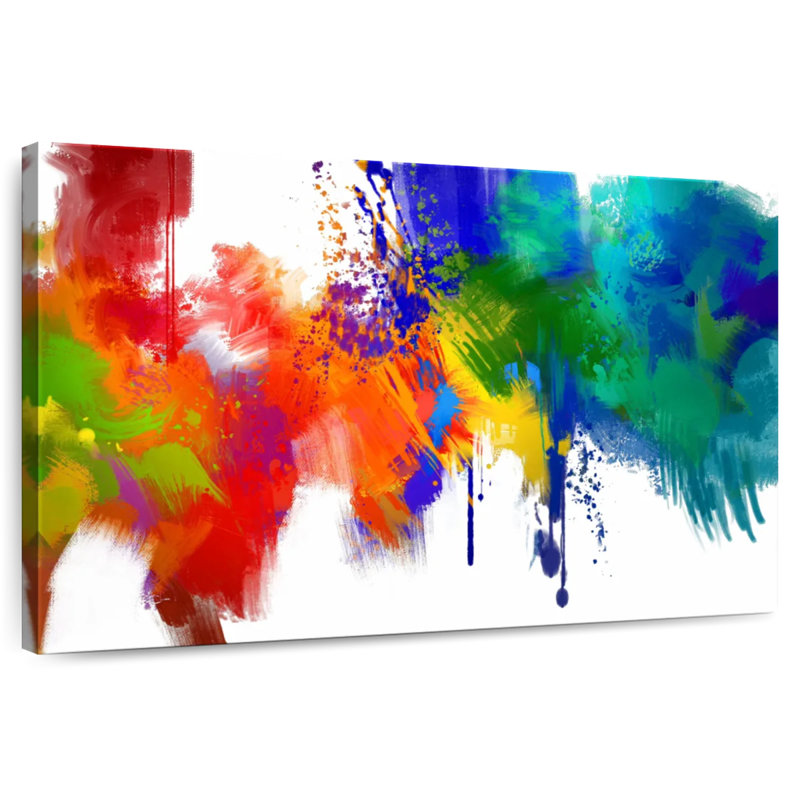 Avery Abstract Paint Splash, 8" H x 12" W