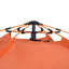 Corbel Double Layer Instant Pop Up Tent with Rainfly 4 Person Orange