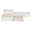 Lit plateforme simple avec rangement en L-244197805