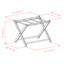 Porte-bagages pliable en bois