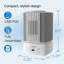 Ventilateur de table Lasko SlumberBreeze 2 en 1 et machine à bruit blanc, SB101, blanc-57784422
