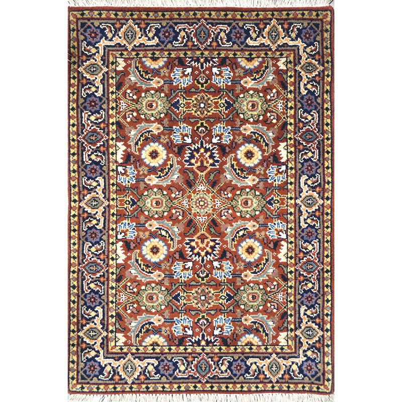 Wool Oriental Area Rug, Rectangle 4' x 6'