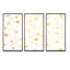 Golden Grid I - 3 pièces, reproduction sur toile encadrée-1957809418-1957809654