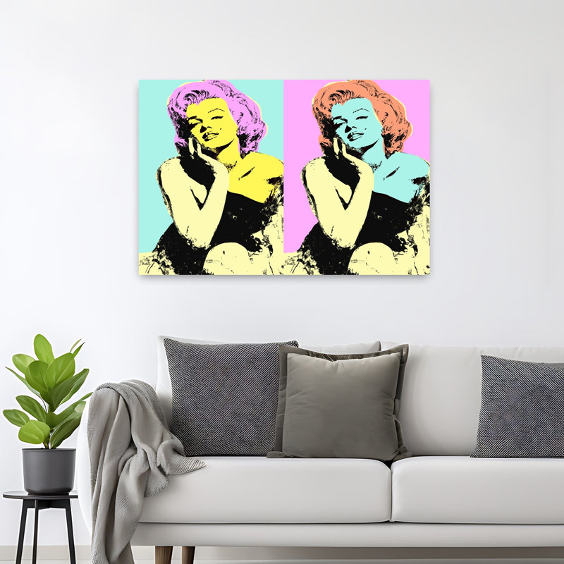 Illustration colorée de Pop Art, 32" H x 48" W