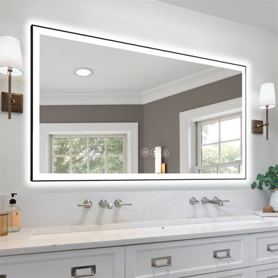 72X36 Inch Frameless LED Bathroom Mirror
