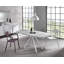 Brillion 90 cm Extendable Oval Glass Top Dining Table-1601256415