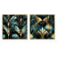 Gillis - Ensemble de 2 collages carrés à formes abstraites-102162235-102162236