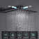 10" Square Shower Head Pressure Balanced Shower Faucet System With Handheld Spray