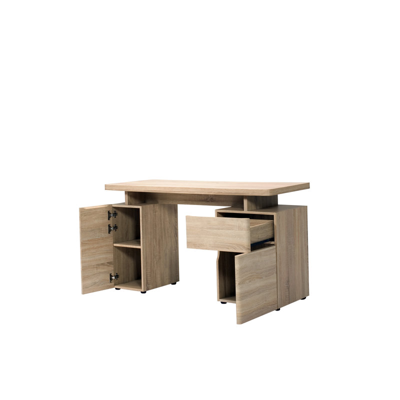 Cuuba Rectangular Writing Desk, Rough Sawn Oak