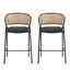 Tabouret de bar rembourré Ethan