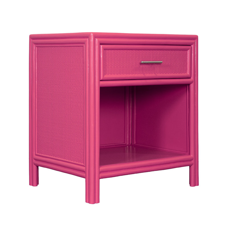 Aruba 1 - Drawer Nightstand, Hot Pink
