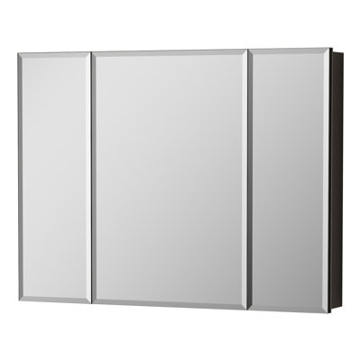 Belle 40 In.w X 30 In. H Rectangular Aluminum Medicine Cabinet With Mirror,wall/recessed,high-quality Dtc Hinges