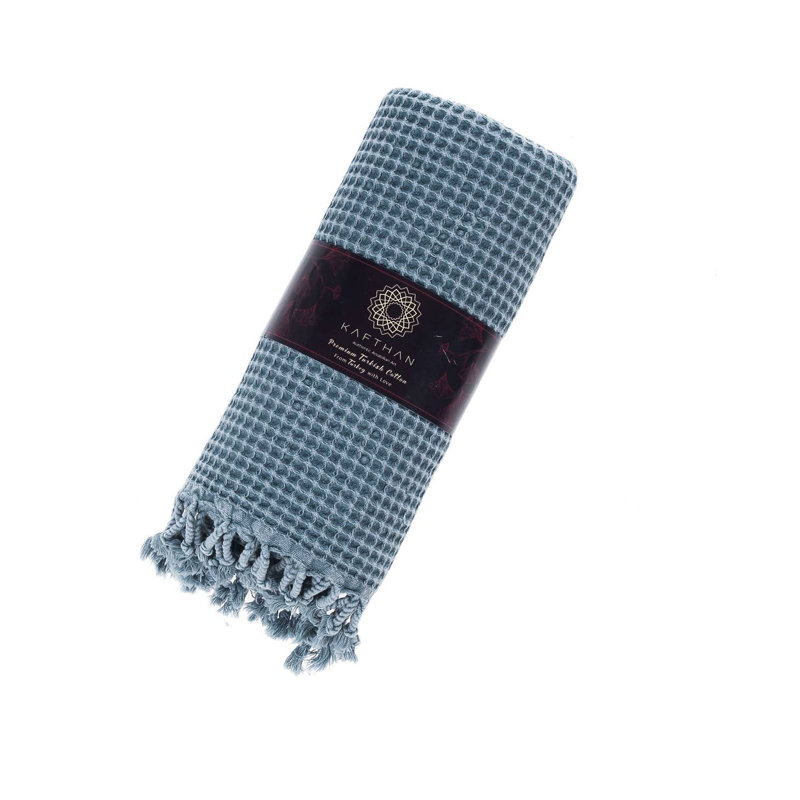 Kafthan Waffle Bath & Summer Beach Towel - Quick Dry & Lightweight, Gray