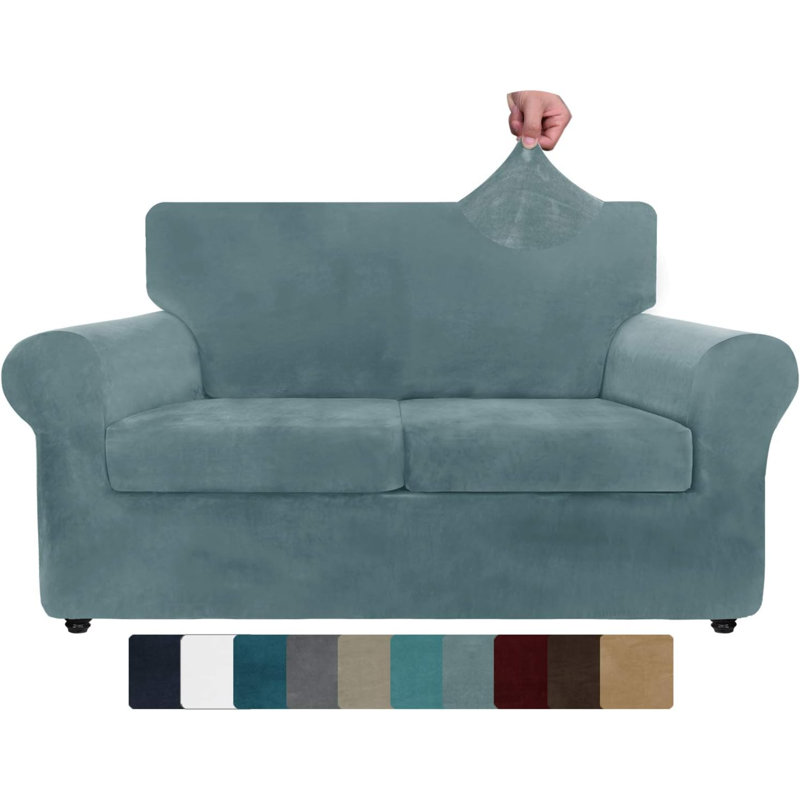 Housse pour causeuse en velours