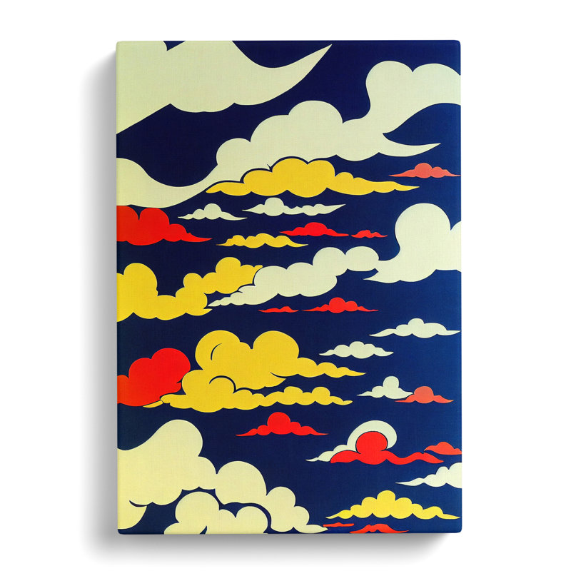 Cloudy Sky Pop - Wrapped Canvas, 50cm H x 35cm W x 3cm D