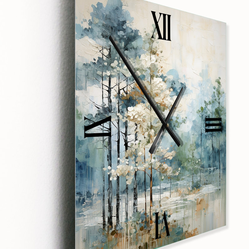 Jermia - Horloge murale moderne paysage et nature, Moyen