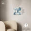 Art abstrait bleu déconstruit par III -84840403-84840353