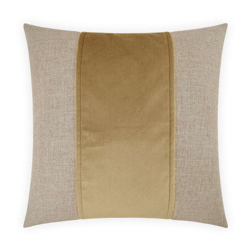 Jefferson Band Throw Pillow, Tiger’s Eye, Square 24"