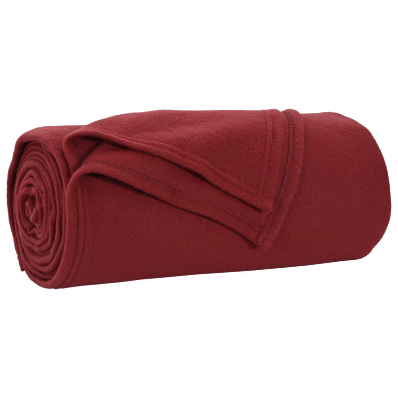 5.5-51 Throw Blanket, 200cm x 150cm, Bordeaux Red