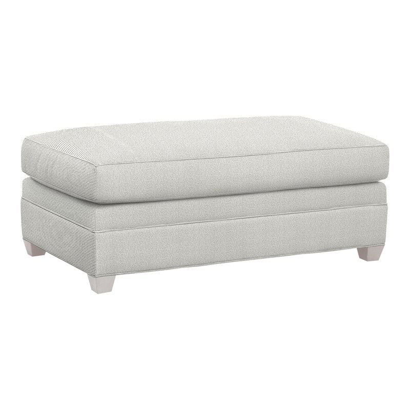 Repose-pieds American Bungalow Nicholas, Callaloo coton, Gris colombe