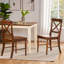 Ensemble de chaises de salle à manger en bois d'acacia, 2 pièces, chêne foncé