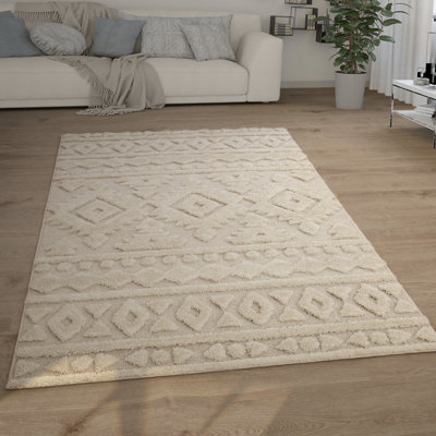 Rectangular Argyle Moroccan Shag Area Rug