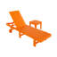 Chaise longue inclinable 77,6 po en poly-87829587