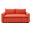 Canapé-lit, canapé-lit - canapé-lit escamotable 3 en 1 avec méridienne pour le salon, canapé-lit avec lit escamotable, 3 couleurs, orange