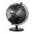 Silver on Black Globe-Black Base selected