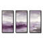 Midnight At The Lake II, améthyste et gris - ensemble d'art moderne sur toile encadrée moderne et contemporaine de 3-518384834-518384835