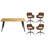 ROSS 4-Person Four Leg Modern Dining Set-2076267822-2076267819