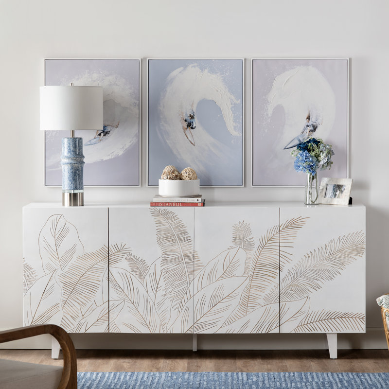 4 Door Media Credenza_Sideboard