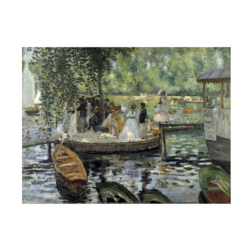 Pierre Pierre Auguste Renoir La Grenouillre, 1869, art sur toile, H 14 po x l 19 po