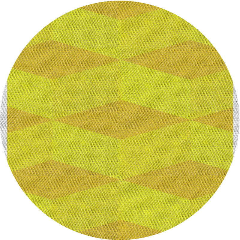 Prosperie Geometric Indoor Rug, Round 8'