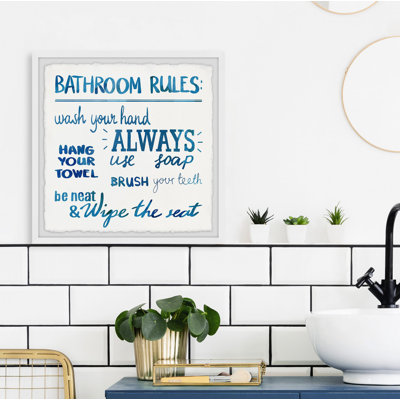 Wipe And Be Neat - Single Picture Frame Painting