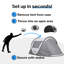 Tente de camping 2 personnes blanche et escamotable-113826907